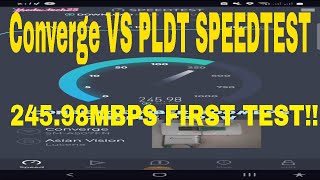 Converge Vs Pldt Speedtest Battle For Plan 200mbps In 2024 [upl. by Mulford]