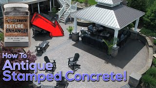 How To Antique Stamped Concrete [upl. by Janeva]