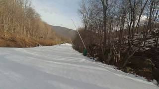 Skiing Hydraulic and Lower Wild Turkey Wintergreen Resort Virginia [upl. by Clausen]