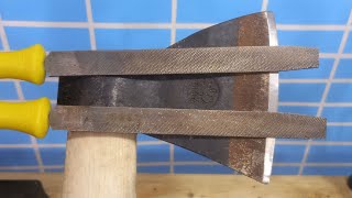 Razor Sharp Axe amp Knife Sharpening Method in 5 Minutes [upl. by Novaelc]