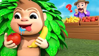 Apple and Banana Song  Animal Time  RoyalCoco Nursery Rhymes amp Kids Songs [upl. by Lorre514]