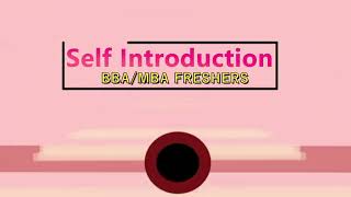 WORLD COLLEGE  SELF INTRODEUCTION  BBA MBA FRESHERS [upl. by Gord13]