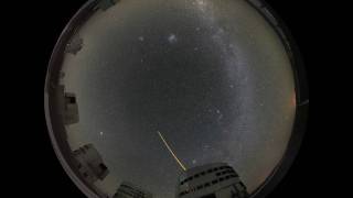 Paranal telescopes with Laser Guide star all sky fish eye night time lapse [upl. by Pavlov]