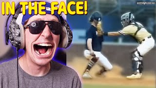 THE FUNNIEST PLAY AT HOME PLATE Reacting to Viral Baseball Videos [upl. by Rehctelf374]