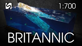 『BRITANNIC』The sinking of the HMHS Britannic sister ship of the Titanic  Resin artwork creation [upl. by Hindu]