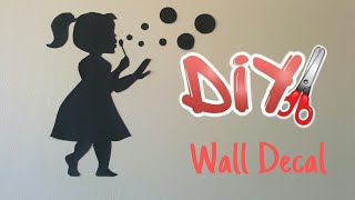 DIY wall decal  vinyl wall decal ArtistInU [upl. by Kosse790]