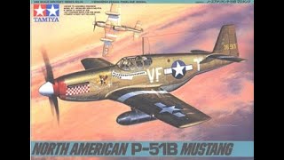 Tamiya 148 North American Mustang P51BPlastic Kit Build amp Review [upl. by Samohtnhoj924]