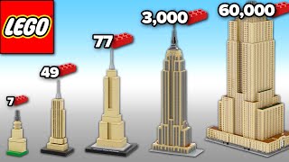 LEGO Empire State Building in Different Scales  Comparison [upl. by Tyrus]