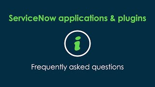 ServiceNow apps and plugins  Licensing FAQs [upl. by Bj127]