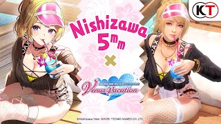 DOAXVV Illustrator quotNishizawa 5mmquot TieUp Outfit PV [upl. by Petrine324]