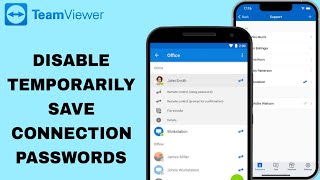 How To Disable Temporarily Save Connection Passwords On TeamViewer App [upl. by Ahseya]