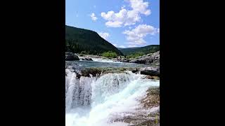 Bragg Creek Falls Alberta 🇨🇦 [upl. by Ahsekam]