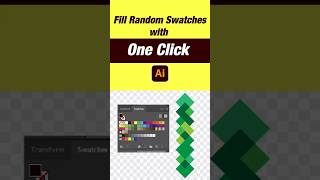 Fill Random Swatches with One Click in Adobe Illustrator  Quick Tutorial  Vectorize My Design [upl. by Drais819]