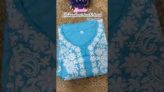 Meesho Chikankari kurti haul  ₹500😍 meeshohaul ytshorts shortsvideo chikankari grwm fyp [upl. by Ylrebme]