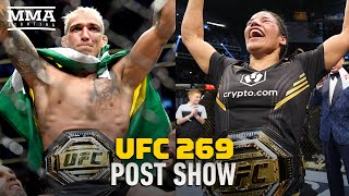 UFC 269 PostFight Show  Reaction To Charles Oliveira Julianna Pena Upset Title Wins [upl. by Ecirahc564]