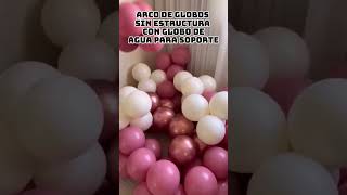 Te enseño cómo hacer arcos de globos sin estructura arcosdeglobos decoracionconglobos globos [upl. by Llenahc]