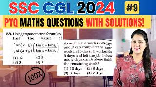 ssc cgl maths previous year question papers explained by Jyoti Chauhan  SSC CGL 2024 [upl. by Aneda]