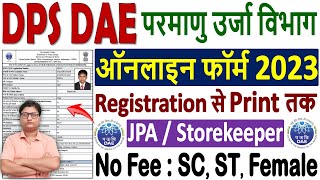 DPS DAE Online Form 2023 Kaise Bhare ¦¦ How to Fill DPS DAE JPA Form 2023 ¦ DPS DAE Form Fillup 2023 [upl. by Ritter]