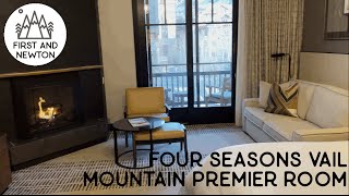 Four Seasons Vail  Mountain Premier Room  4K Room Tour [upl. by Jeri384]