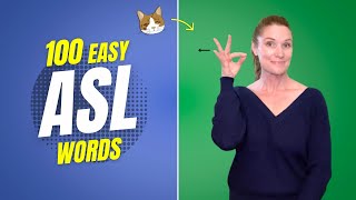 100 Sign Language Words  Learn ASL Words [upl. by Nylkaj]