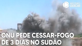 ONU pede cessarfogo de 3 dias em conflito no Sudão [upl. by Neltiac812]