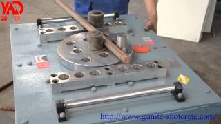 GW40GW50 Rebar BenderSteel Bar Bending Machine Video [upl. by Descombes]