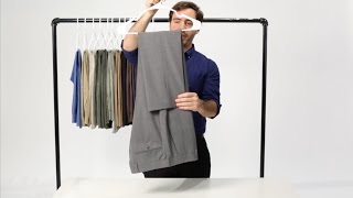 How to Hang Your Dress Pants with the Savile Row Fold  Bonobos [upl. by Zumwalt313]