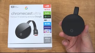 Chromecast Ultra Unboxing and Setup 4K Streaming [upl. by Weston]