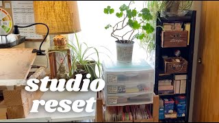 Organizing My Art Studio Part 2 ✿ Artist Vlog 048 [upl. by Nnaeiram]