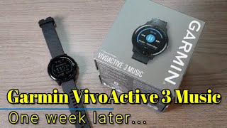 Garmin Vivoactive 3 Music The nearly perfect GPS smartwatch for me [upl. by Thorvald676]