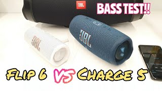 JBL Charge 5 vs Flip 6 Max Volume  Bass Sound Test [upl. by Atinuj]