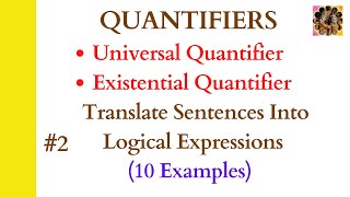 2 Quantifiers in discrete Mathematics  Universal Quantifiers Existential Quantifiers quantifiers [upl. by Gorlicki]