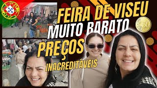 Feira de Viseu tudo muito barato Preços a partir de 050€😲😲 [upl. by Kcerred229]