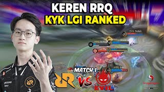 RRQ VS THE EVIL SG KEREN GINI RRQ KAYAK LAGI RANKED ESL [upl. by Salbu]