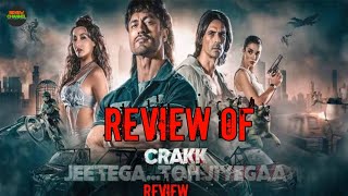 Crakk Movie Review  Vivek K Rustom  Vidyut J  Amy J  Arjun R  Nora F  Aditya Dutt [upl. by Zelazny]