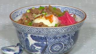 Delicious Gyudon Recipe Healthy Beef Bowl with Reduced Fat Content  Cooking with Dog [upl. by Inaluiak270]