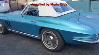 1965 corvette stingray  How to install convertible top by meca auto upholstery [upl. by Etnoek868]