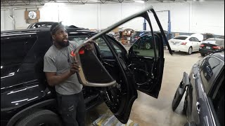 2020 CHEVY TRAVERSE how to take the door glass out the handle and the door trim panel [upl. by Assille]