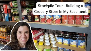 My Food Storage Stockpile Tour  Building My Own Grocery Store in My Basement [upl. by Sy216]