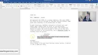 How to Set the Margins for the Character Names Dialogue and Parentheticals in a Screenplay [upl. by Pittman]