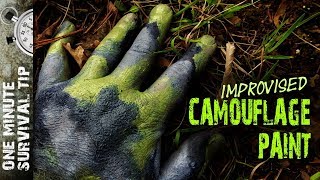 Improvised Camouflage Paint  one minute survival tip [upl. by Ainnet653]