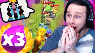 IS THIS the BEST DECK for 3X ELIXIR in CLASH ROYALE [upl. by Aivatco118]