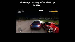 Mustangs Leaving a Car Meet Up simracinggamers mustanggt racing gaming forzamotorsportgameplay [upl. by Eiresed]