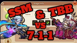 Idle Heroes VC Chapter 711 SSM TBB Clear [upl. by Odab642]