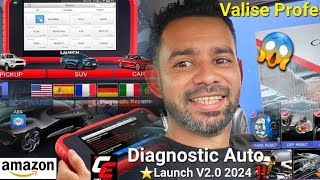 ⭐️Valise Professionnelle LAUNCH V20 2024 ‼️ Diagnostic Auto FAP INJECTIONEGR RÉINITIALISATION 😱 [upl. by Fairlie107]