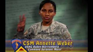 USAREUR Tax Fact 3 CSM Annette Weber [upl. by Dwan]