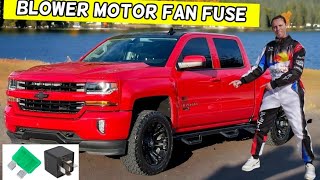 CHEVROLET SILVERADO BLOWER MOTOR FAN FUSE LOCATION REPLACEMENT 2014 2015 2016 2017 2018 2019 [upl. by Rech]