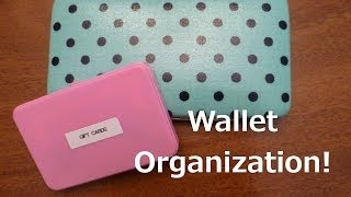 WALLET ORGANIZATION How to organize your wallet [upl. by Irollam]