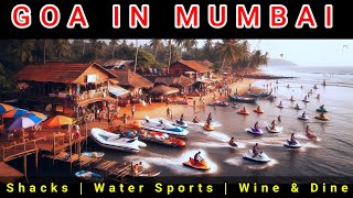 Sun Beach Resort Gorai Beach ⛱️  Goa vibes in Mumbai  Shacks Water Sports Drink Dine [upl. by Saile]