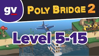 Poly Bridge 2  Serenity Valley 515 Double Duty  Walkthrough [upl. by Akimihs]